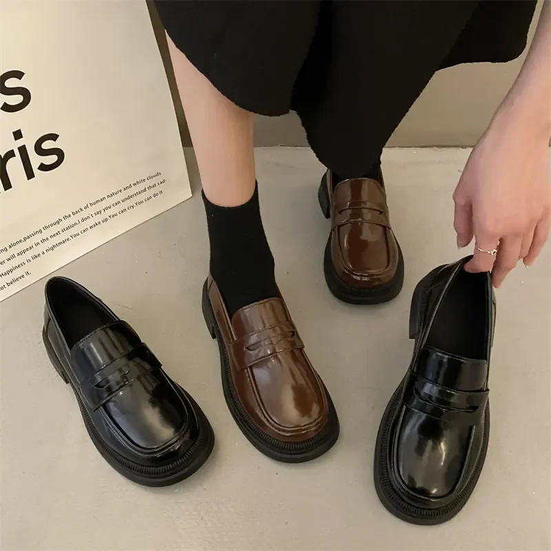 Cosplay Anime Basic - Brown Loafers Women Japanese School Students
