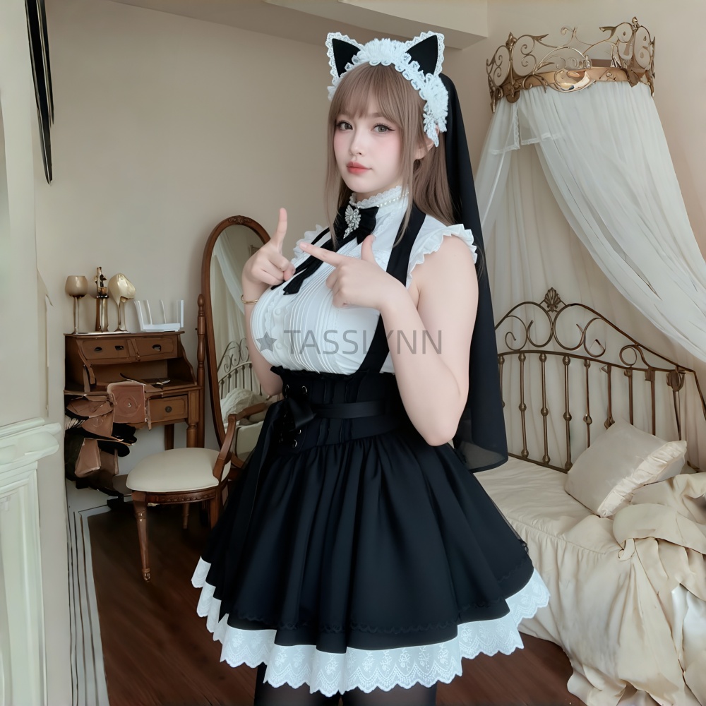 Cat Ear Nun Maid Dress Women's - огляд і ціна Anime Cosplay Nun