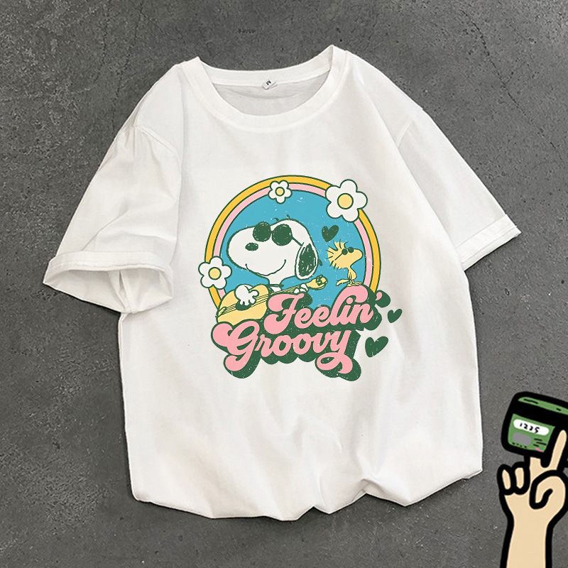Snoopys Adult T-Shirt White An - огляд і ціна Cosplay Anime Basic