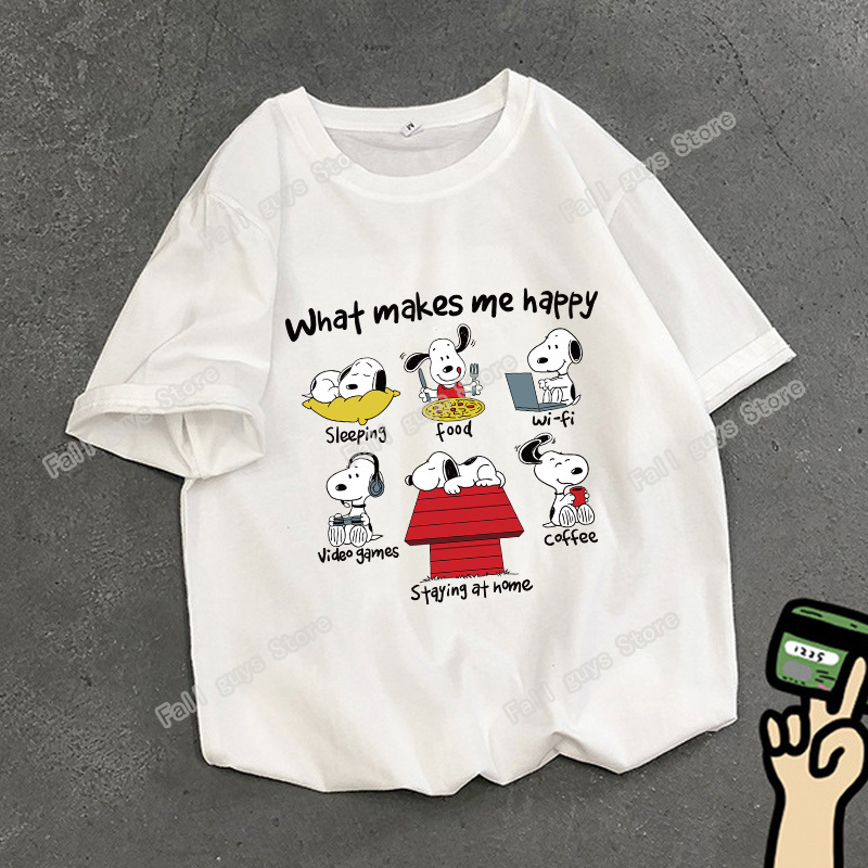 Snoopys Adult T-Shirt White An - огляд і ціна Cosplay Anime Basic