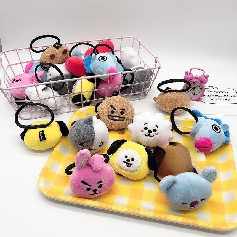 Kawaii BT21 Plush Hair Rope An - огляд і ціна Anime Cosplay Images