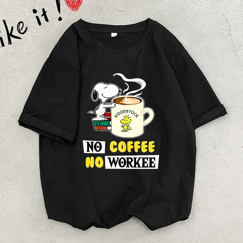 Snoopys Adult T-Shirt Black An - огляд і ціна Cosplay Anime Basic
