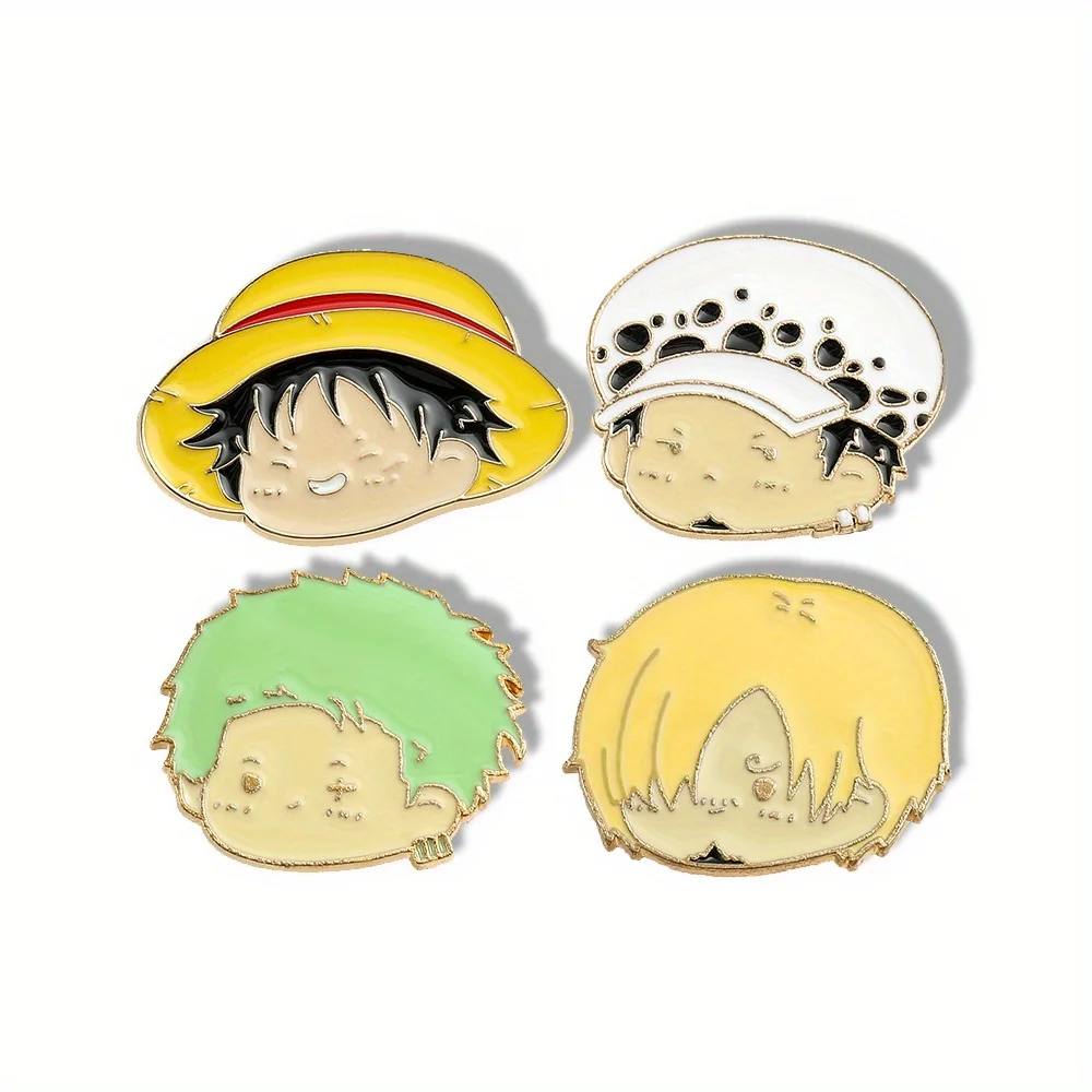 4 Pcs Anime Character Brooch S - огляд і ціна Cosplay Anime Zoro