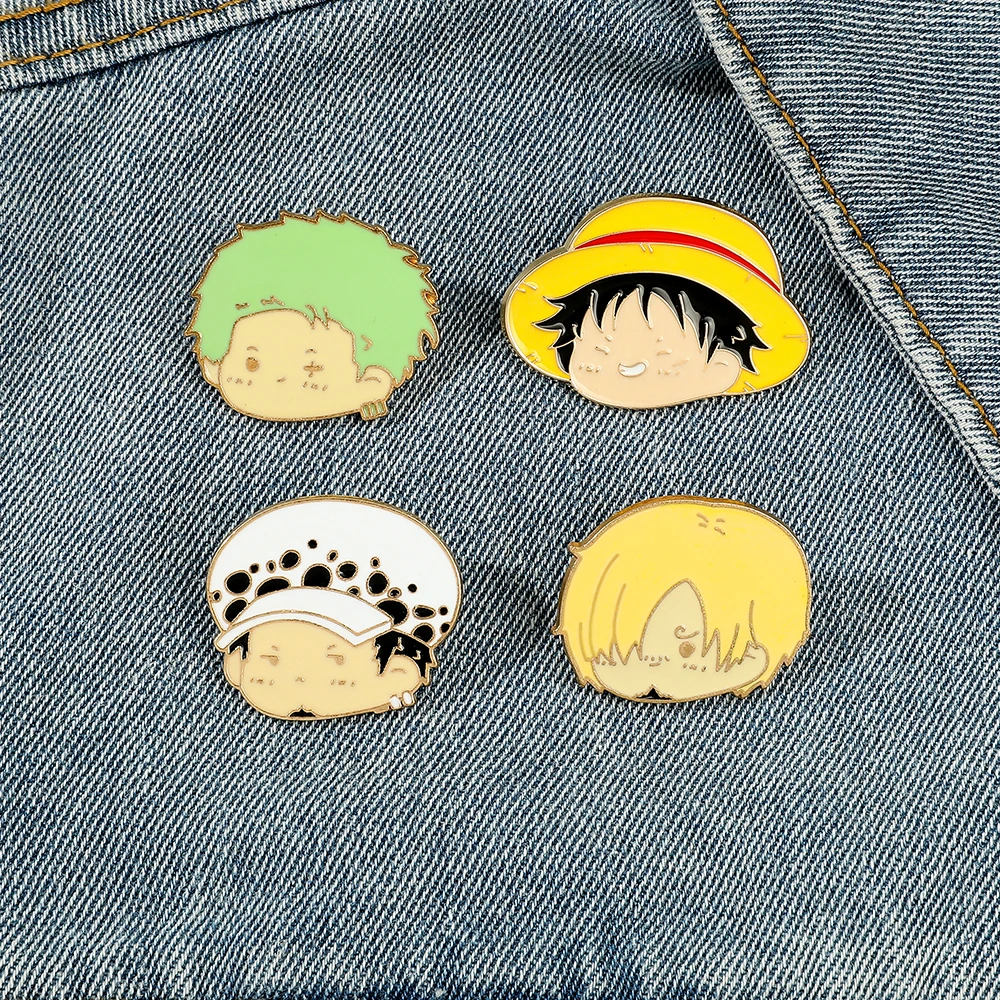 4 Pcs Anime Character Brooch S - огляд і ціна Cosplay Anime Zoro
