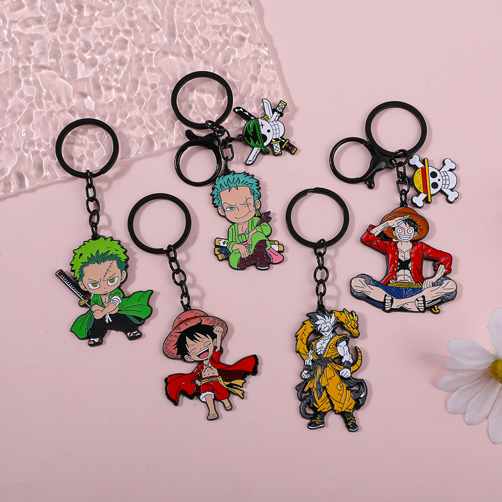 One Piece Anime Keychain Set - - огляд і ціна Cosplay Anime Zoro
