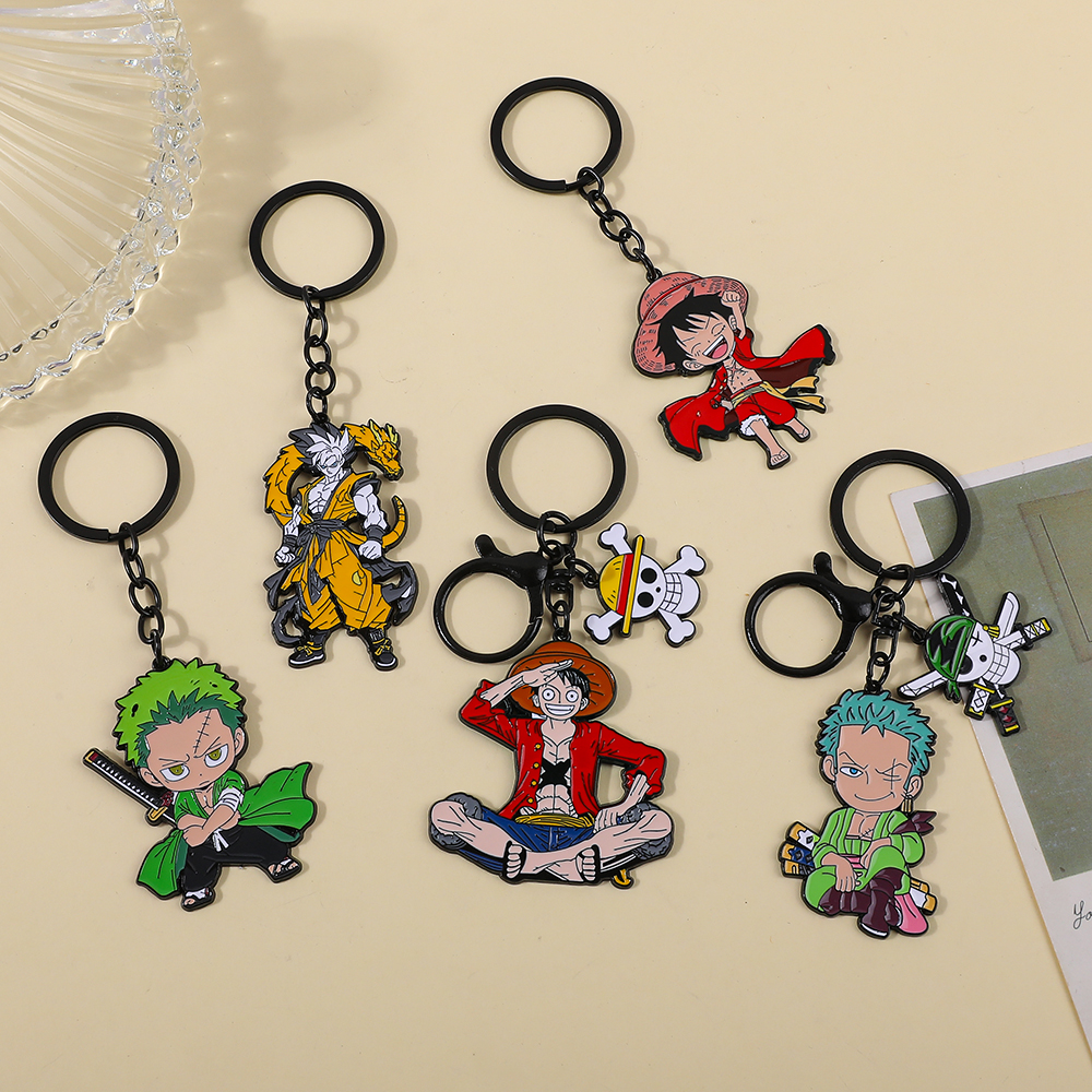 One Piece Anime Keychain Set - - огляд і ціна Cosplay Anime Zoro