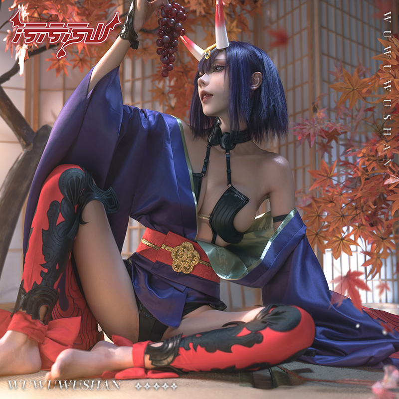 FGO Shuten douji Cosplay Costu - огляд і ціна Anime Cosplay Photoshoot