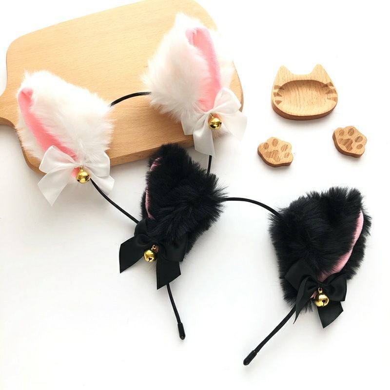 1/2PCS Plush Cat Ears Headband - огляд і ціна Anime Cosplay Photoshoot