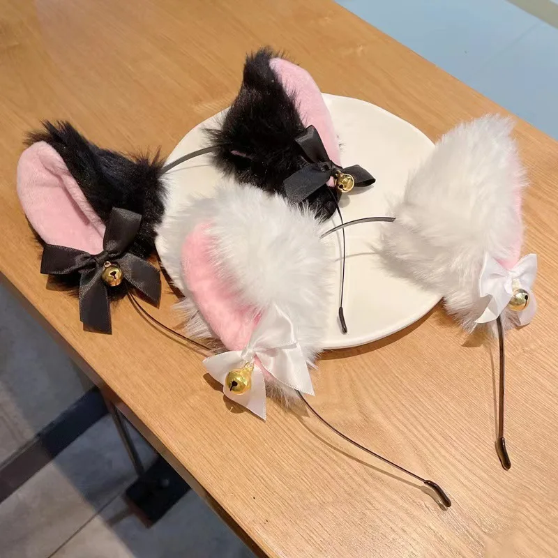 1/2PCS Plush Cat Ears Headband - огляд і ціна Anime Cosplay Photoshoot