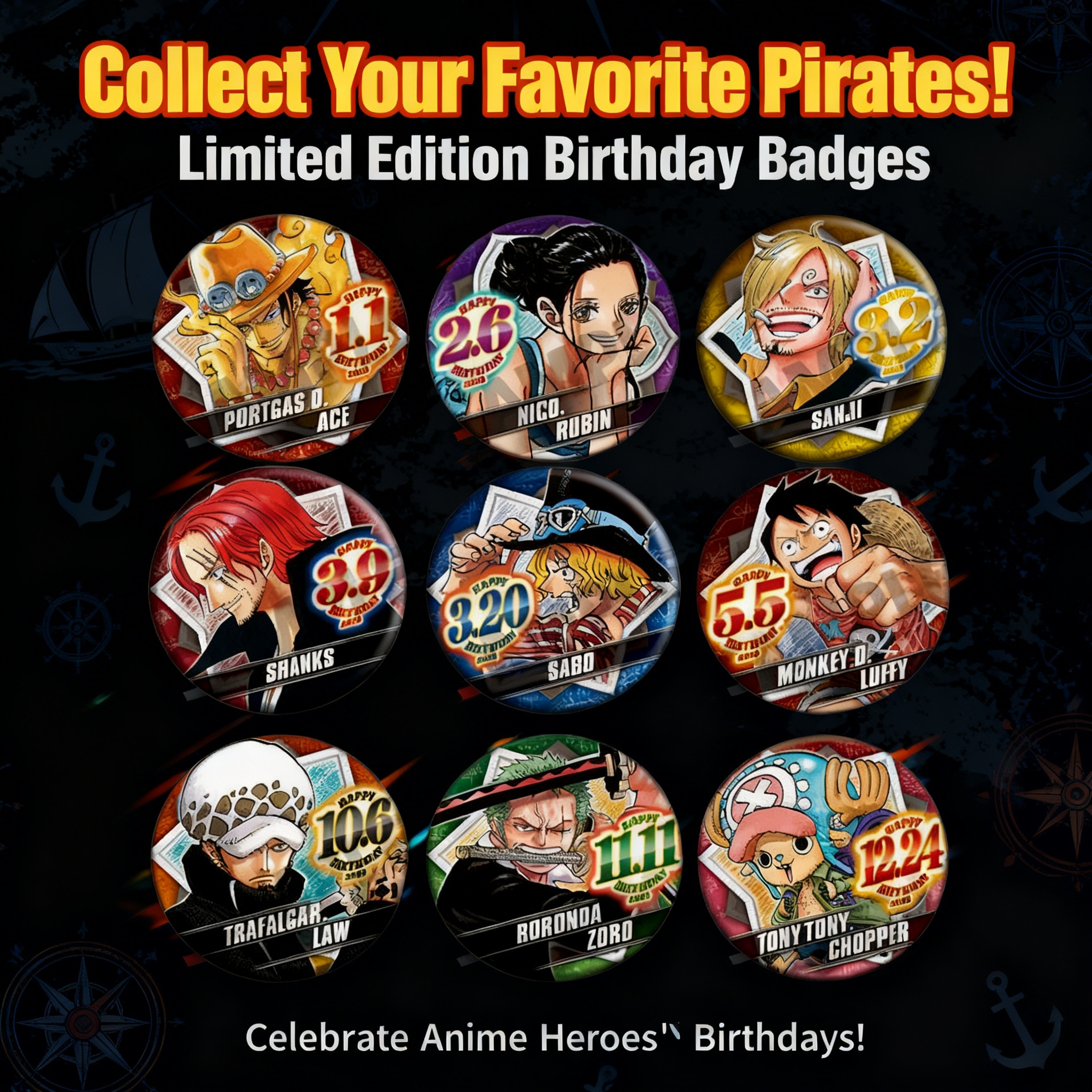 One Piece Anime Badge 2020 Bir - огляд і ціна Cosplay Anime Zoro