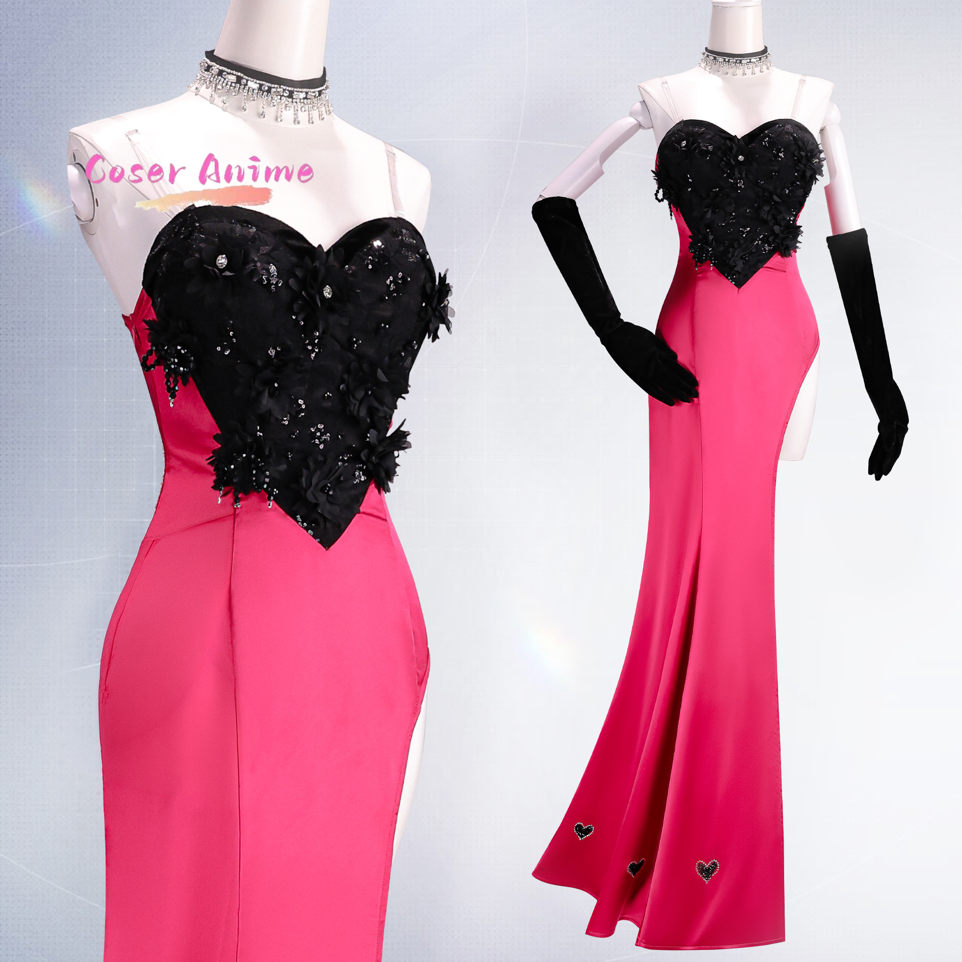 Angel Dust Cosplay Costume Uni - огляд і ціна Anime Cosplay Party