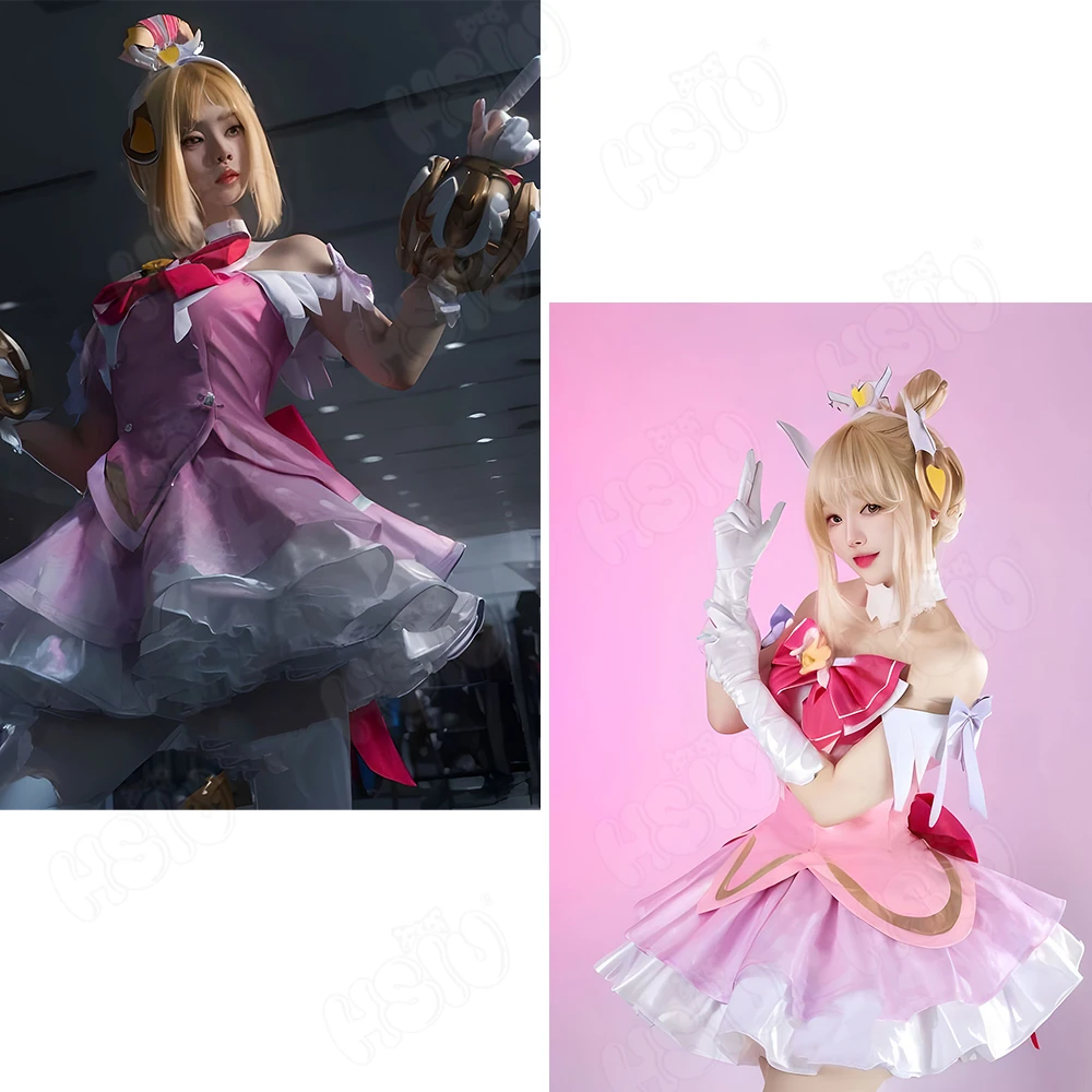 Juno Cosplay Costume Wig HSIU  - огляд і ціна Cosplay Anime Pink Hair