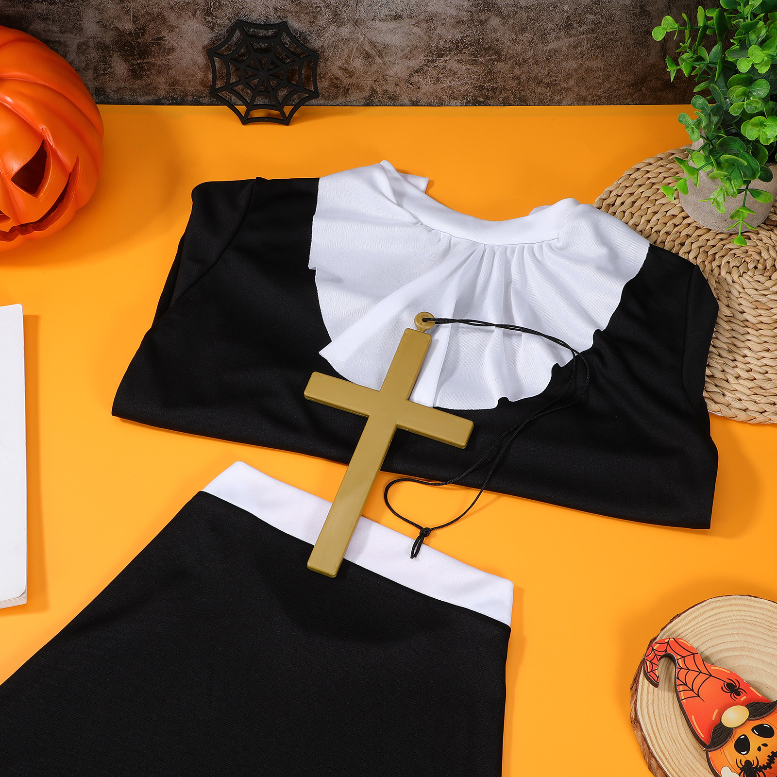 Nun Costume 3-Piece Robe Heads - огляд і ціна Anime Cosplay Nun