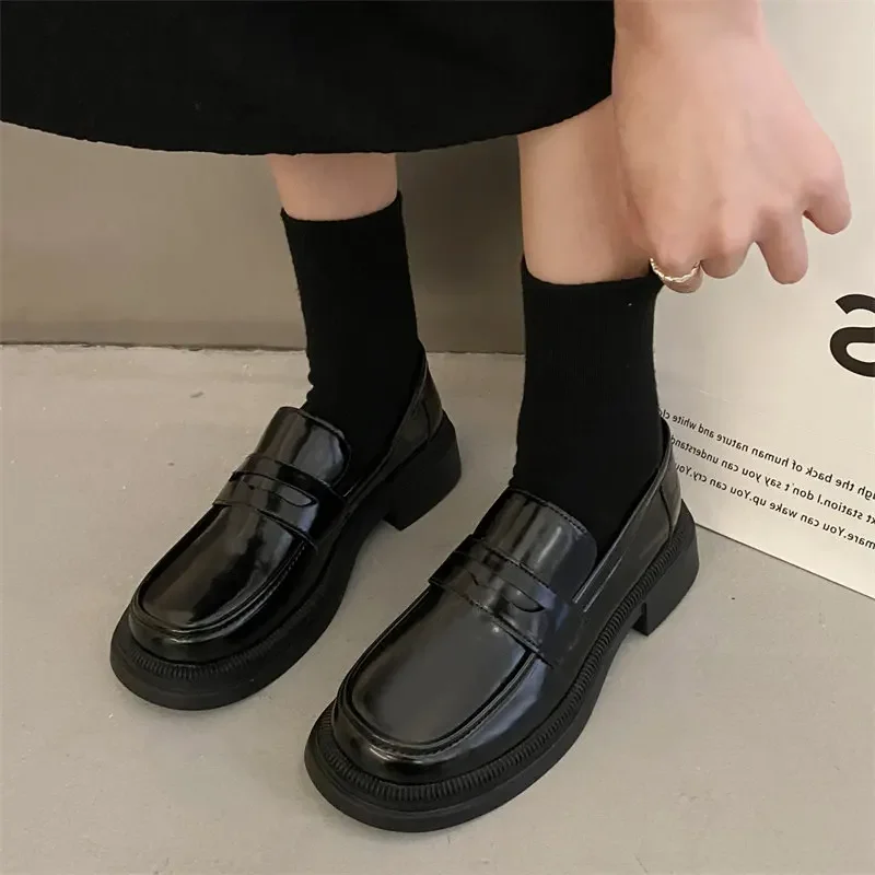 Brown Loafers Women Japanese S - огляд і ціна Cosplay Anime Basic