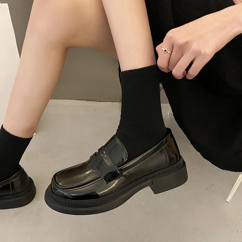Brown Loafers Women Japanese S - огляд і ціна Cosplay Anime Basic