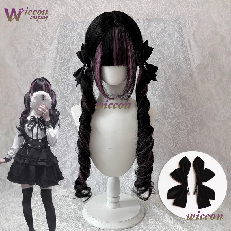 Comic ‌Black Wig with Pink Cos - огляд і ціна Cosplay Anime Pink Hair