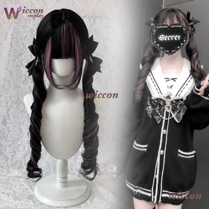 Comic ‌Black Wig with Pink Cos - огляд і ціна Cosplay Anime Pink Hair